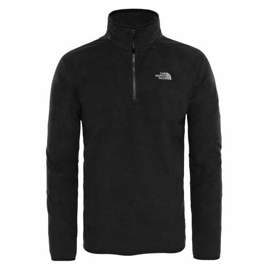 Мъжки Полар С Цип The North Face Tnf 100 Glacier Quarter Zip Fleece Mens JK3 Черен Мъжки полар