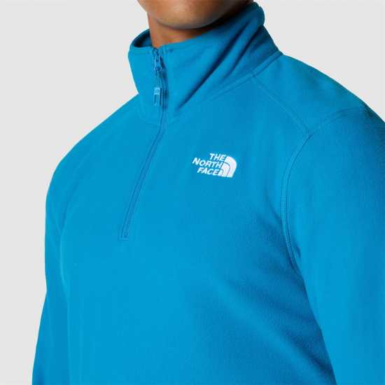 Мъжки Полар С Цип The North Face Tnf 100 Glacier Quarter Zip Fleece Mens Син RBI Мъжки полар