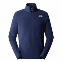 Мъжки Полар С Цип The North Face Tnf 100 Glacier Quarter Zip Fleece Mens Морска синьо Мъжки полар