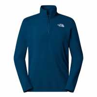 Мъжки Полар С Цип The North Face Tnf 100 Glacier Quarter Zip Fleece Mens Полунощно петрол Мъжки полар