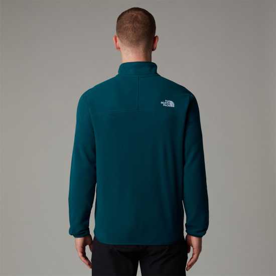 Мъжки Полар С Цип The North Face Tnf 100 Glacier Quarter Zip Fleece Mens Полунощно петрол Мъжки полар