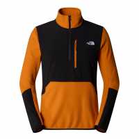 Мъжки Полар С Цип The North Face Tnf 100 Glacier Quarter Zip Fleece Mens Пустинен ръждясал Мъжки полар