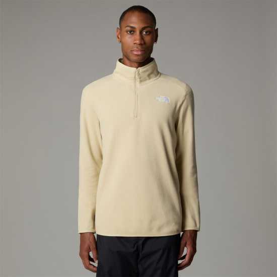 Мъжки Полар С Цип The North Face Tnf 100 Glacier Quarter Zip Fleece Mens Гравий Мъжки полар