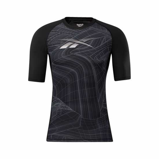 Reebok Printed Short Sleeve Tee Male  Мъжки долни дрехи