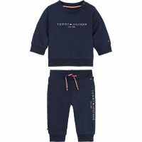 Tommy Hilfiger Essential Crew Neck Jogger Set Нави C87 