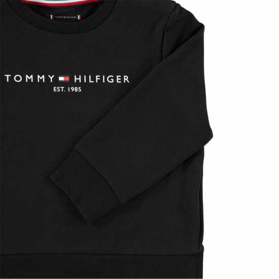 Tommy Hilfiger Essential Crew Neck Jogger Set Черно BDS 