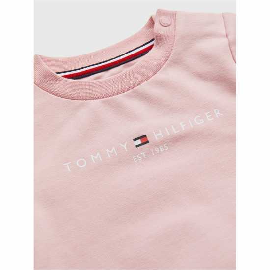 Tommy Hilfiger Essential Crew Neck Jogger Set Розова Нюанс 