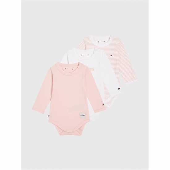 Tommy Hilfiger Baby Body 3 Pack Giftbox Розово TJS 