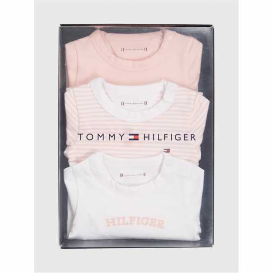 Tommy Hilfiger Baby Body 3 Pack Giftbox Розово TJS 