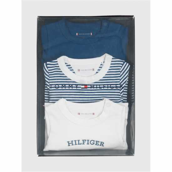 Tommy Hilfiger Baby Body 3 Pack Giftbox Индиго C3J 