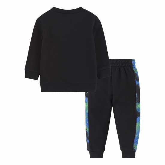 Nike Crew Sweater And Pants Set Baby Boys Black Детски спортни екипи