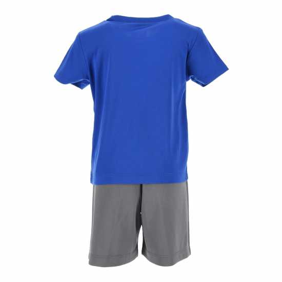 Nike Baby Boy My First Goal Short Set Blue-Grey Бебешки дрехи