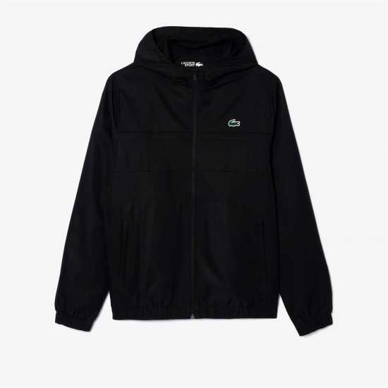 Lacoste Спортно Горнище Zipped Hooded Taffeta Sport Jacket Черно 8VM 