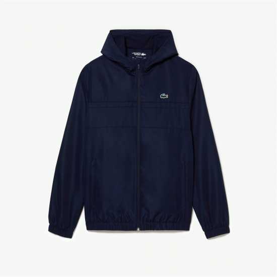 Lacoste Спортно Горнище Zipped Hooded Taffeta Sport Jacket Нави 5FS 