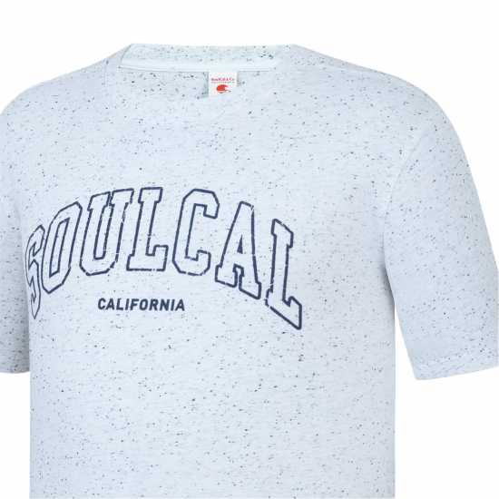 Soulcal Мъжка Риза Graphic T-Shirt Mens Светло бежово 