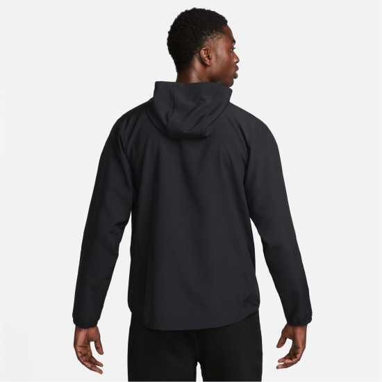 Nike Form Men's Dri-FIT Hooded Versatile Jacket Черно/сребро 