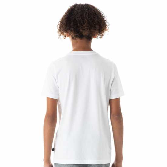 Puma Logo T-Shirt Juniors Бял графика Детски тениски и фланелки