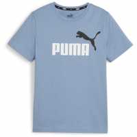 Puma Logo T-Shirt Juniors Зен Син Детски тениски и фланелки