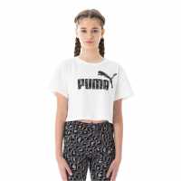 Puma Relaxed Tee Бяло Отрязване Детски тениски и фланелки