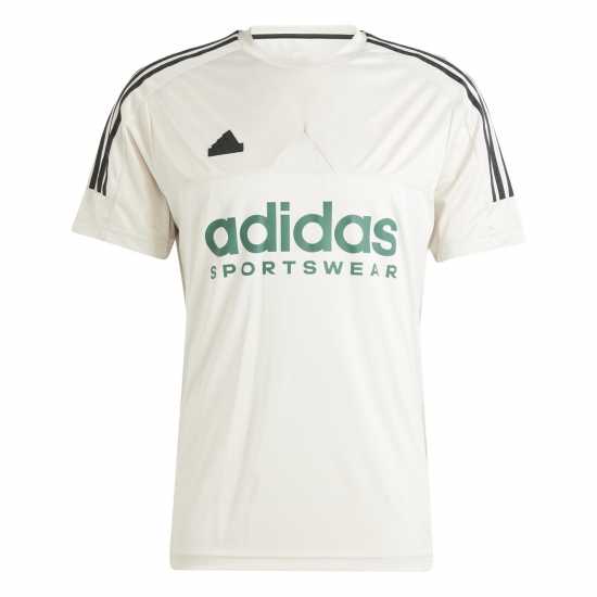 Adidas Мъжка Риза Tiro T-Shirt Mens Alumina/Green 