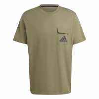 Adidas Мъжка Риза Utility T-Shirt Mens Олива 