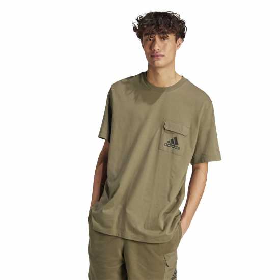 Adidas Мъжка Риза Utility T-Shirt Mens Олива 