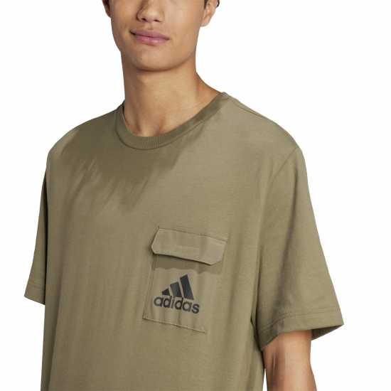 Adidas Мъжка Риза Utility T-Shirt Mens Олива 