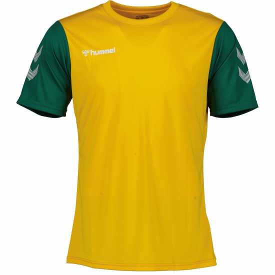 Hummel Match Jersey In99 Сп Жълт/Вечнозелен Футболни тренировъчни горнища