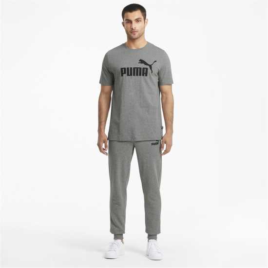 Puma Тениска С Лого 2 Col Logo Tee Сива Хизър Мъжки ризи