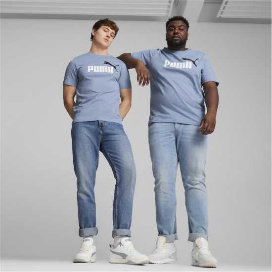 Puma Тениска С Лого 2 Col Logo Tee Зен Син Мъжки ризи