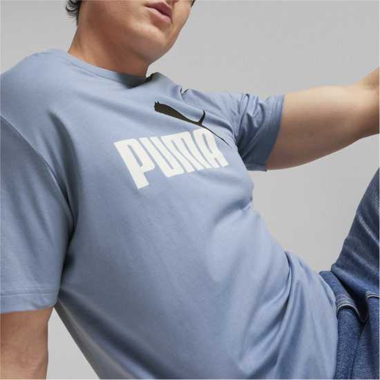 Puma Тениска С Лого 2 Col Logo Tee Зен Син Мъжки ризи