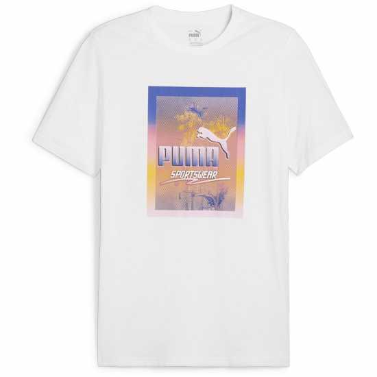 Puma Тениска С Лого 2 Col Logo Tee Бяло Мъжки ризи