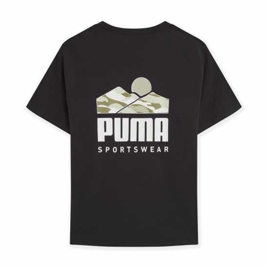 Puma Тениска С Лого 2 Col Logo Tee Черен зад Мъжки ризи