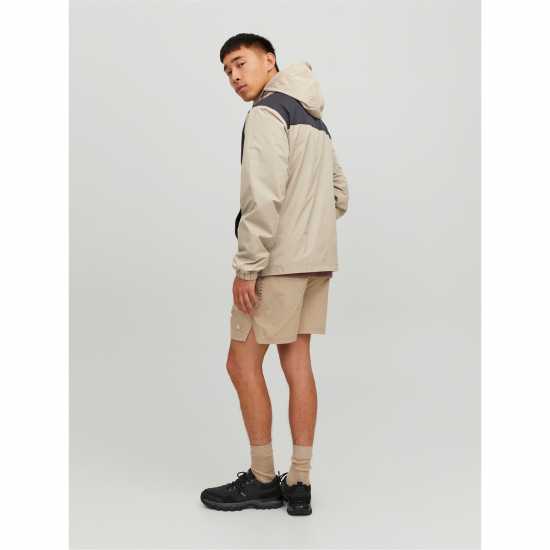 Jack And Jones Яке С Качулка Filo Lightweight Hooded Jacket Cobblestone Мъжки грейки