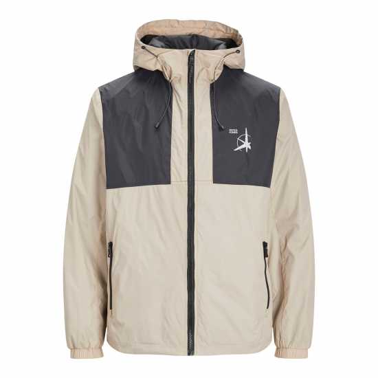 Jack And Jones Яке С Качулка Filo Lightweight Hooded Jacket Cobblestone Мъжки грейки