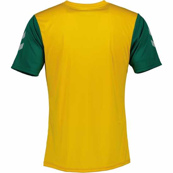 Hummel Match Jersey Jn99 Сп Жълт/Вечнозелен Футболни тренировъчни горнища