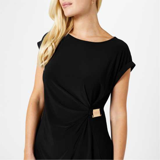 Biba Jersey Trim Top Черно 