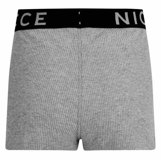 Nicce Shorts Сив марл Дамски къси панталони