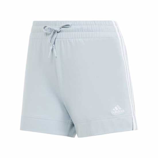 Adidas Essential 3 Stripe Shorts Halo Blue Дамски къси панталони