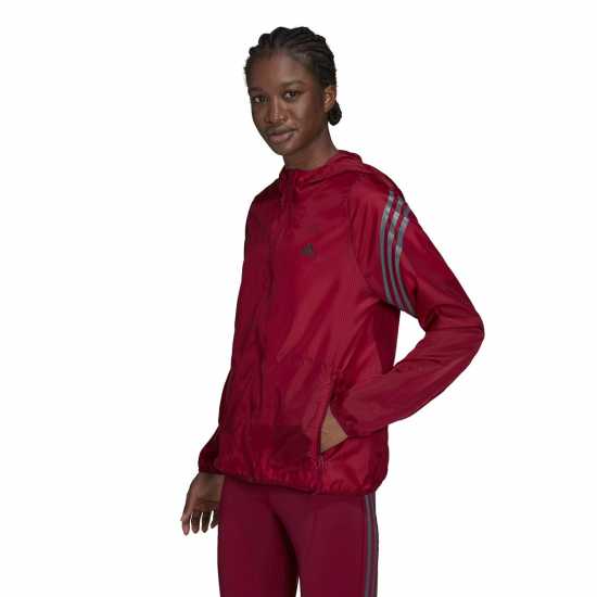 Adidas Run Icons 3-Stripes Hooded Running Windbreaker Womens  Дамски грейки