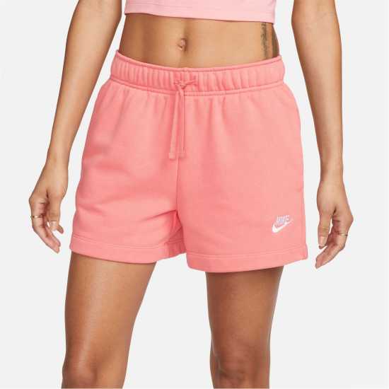 Nike Дамски Шорти Sportswear Essential French Terry Shorts Womens Морско Корал Дамски къси панталони