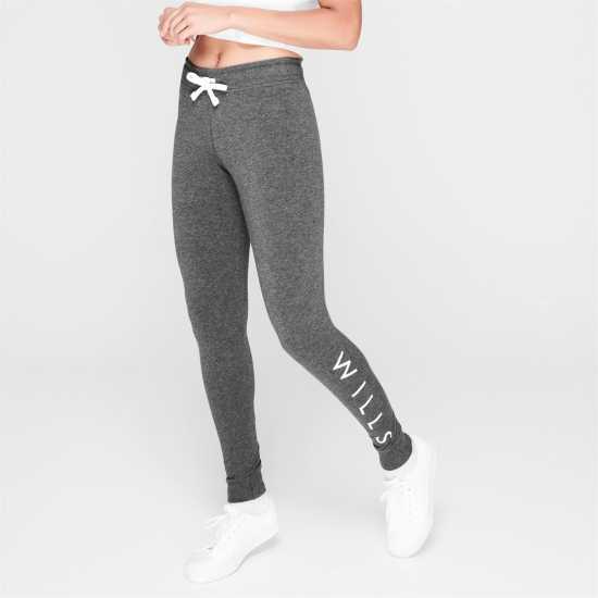 Jack Wills Lingham Wills Logo Joggers Чарк Марл Дамски долнища на анцуг