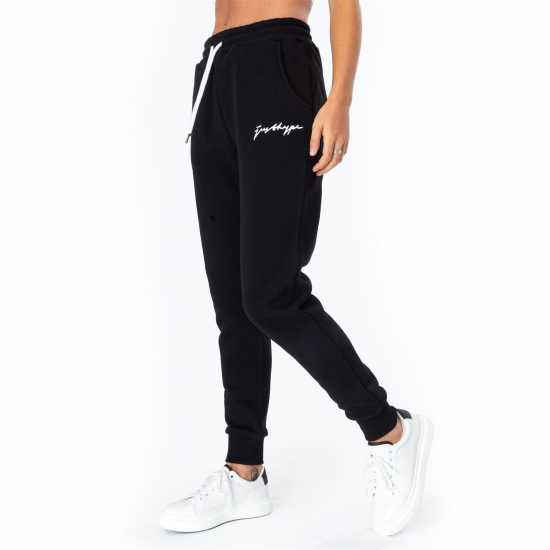 Hype Scribble Logo Women's Joggers Черно Дамски долнища на анцуг