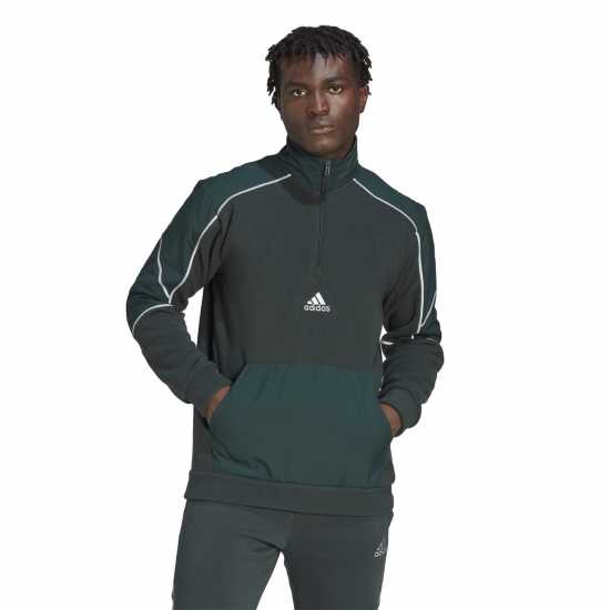 Adidas Essentials Reflect-In-The-Dark Polar Fleece Quarte Mens  Мъжки полар