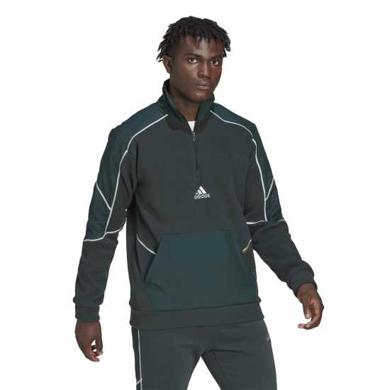 Adidas Essentials Reflect-In-The-Dark Polar Fleece Quarte Mens  Мъжки полар