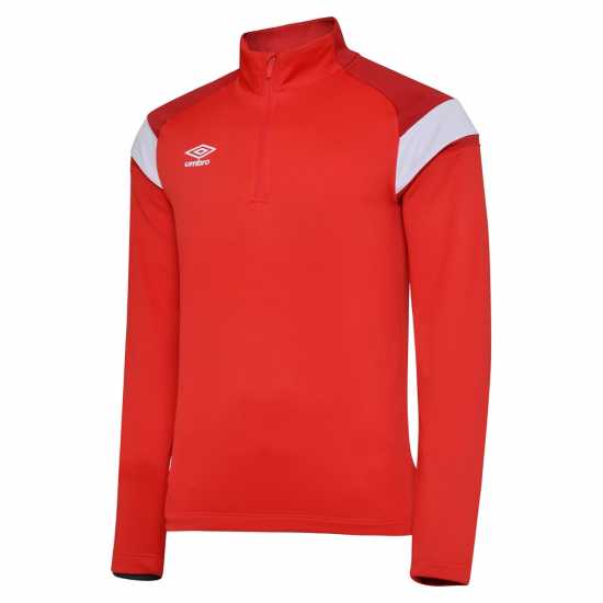 Umbro Half Zip Top Sn99 Оранжево-червено Мъжки полар