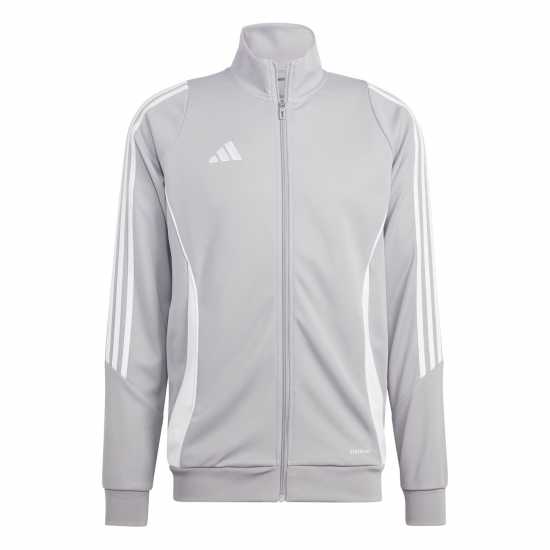 Adidas Мъжко Спортно Горнище Tiro 24 Training Track Top Mens средно сиво/бяло Футболни екипи за бягане