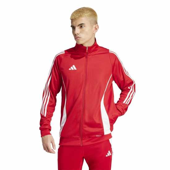 Adidas Мъжко Спортно Горнище Tiro 24 Training Track Top Mens Отбор Сила Червено 