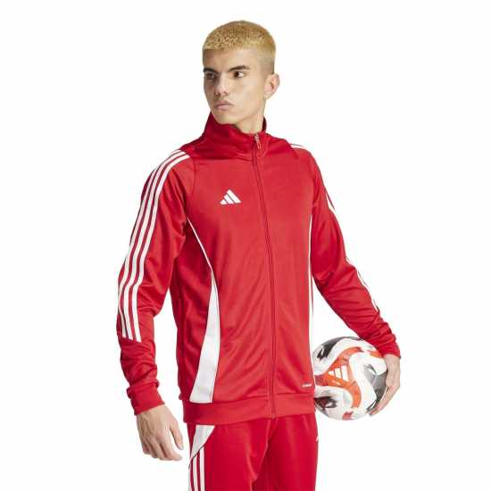 Adidas Мъжко Спортно Горнище Tiro 24 Training Track Top Mens Отбор Сила Червено 