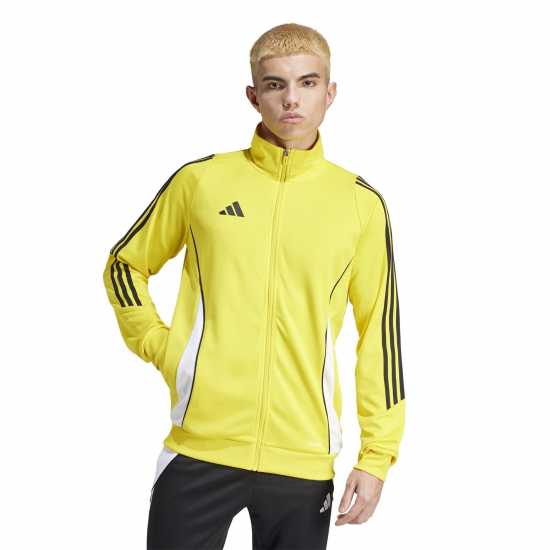 Adidas Мъжко Спортно Горнище Tiro 24 Training Track Top Mens жълто/бяло Футболни екипи за бягане